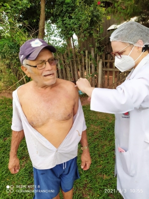 VACINAÇÃO DE IDOSOS CONTINUA EM  RONDON