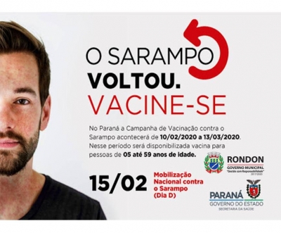 1ª Etapa de Campanha Contra o Sarampo I Rondon 2020