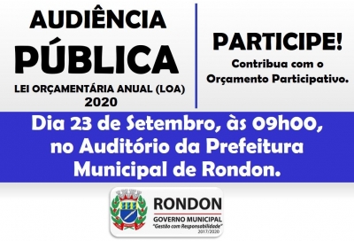 Audiência Pública Lei Orçamentária Anual (Loa)