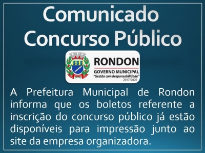 Comunicado concurso público