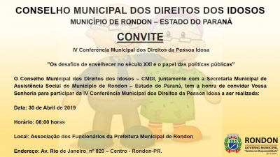 4ª Conferência Municipal dos Direitos da Pessoa Idosa