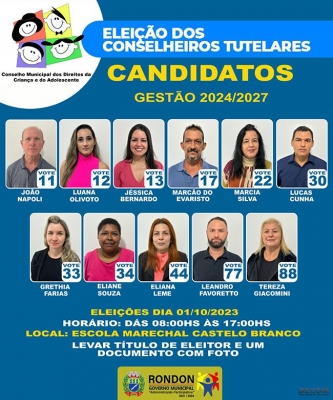 ELEIÇÕES PARA CONSELHEIROS TUTELARES