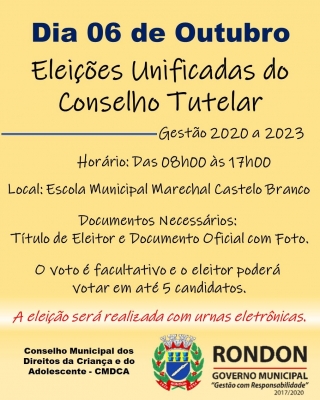 Eleições Unificadas do Conselho Tutelar