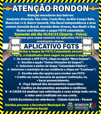 ATENÇÃO RONDON 