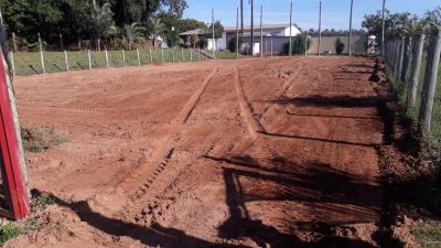 Quadra de Areia na Área Verde recebe Limpeza Especial