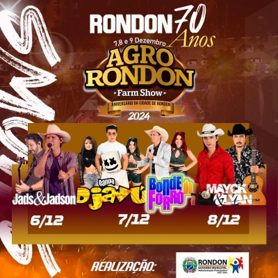 RONDON 70 ANOS AGRO RONDON