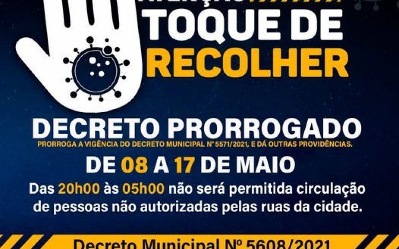 PRORROGAÇÃO DO DECRETO EM RONDON!