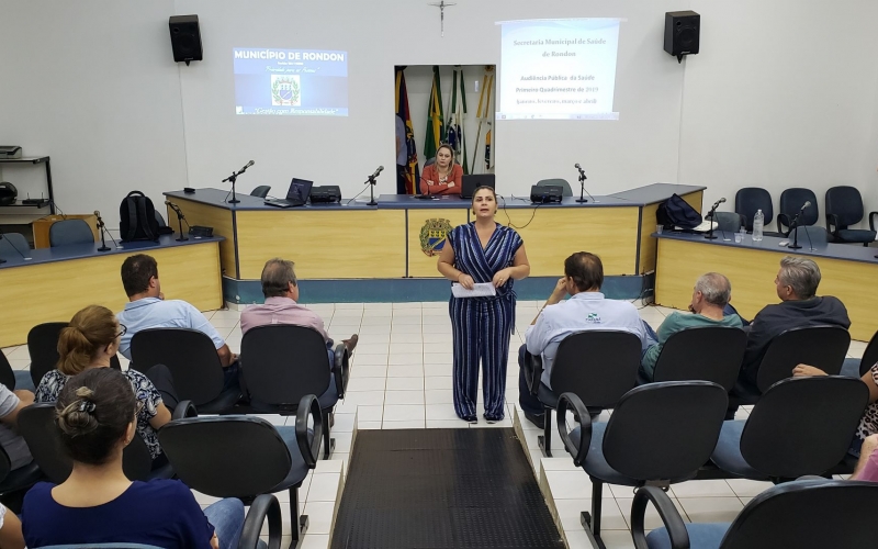 Secretaria De Saúde Presta Contas Em Audiência Pública Referente Ao 1° Quadrimestre De 2019