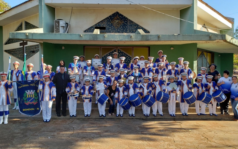 Fanfarra Municipal De Rondon Participa Do 1º Festival De Bandas E Fanfarras De Santa Inês