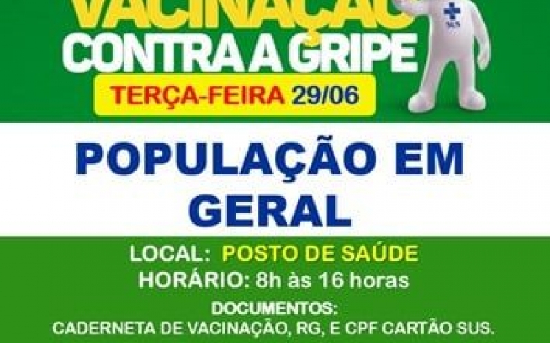 VACINAÇÃO CONTRA A GRIPE