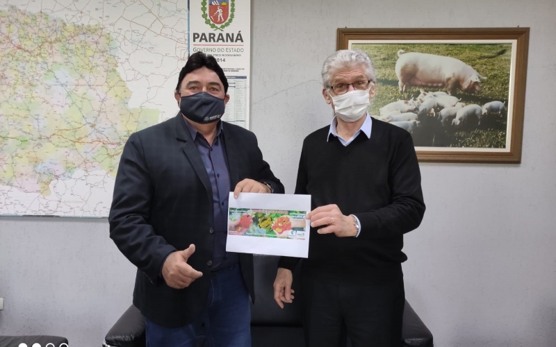 PREFEITO DE RONDON ROBERTO CORREDATO TEM AUDIÊNCIA COM O SECRETÁRIO DE ESTADO DA AGRICULTURA E ABASTECIMENTO NORBERTO OR