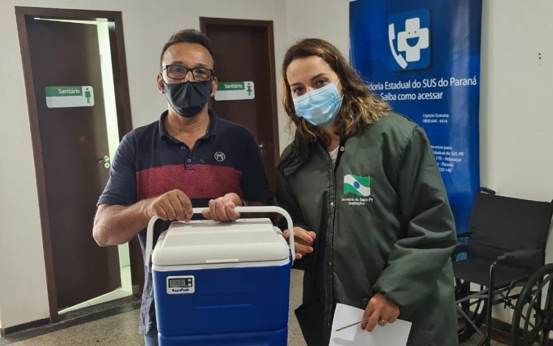 Saúde de Rondon recebe 60 doses da vacina Oxford AstraZeneca