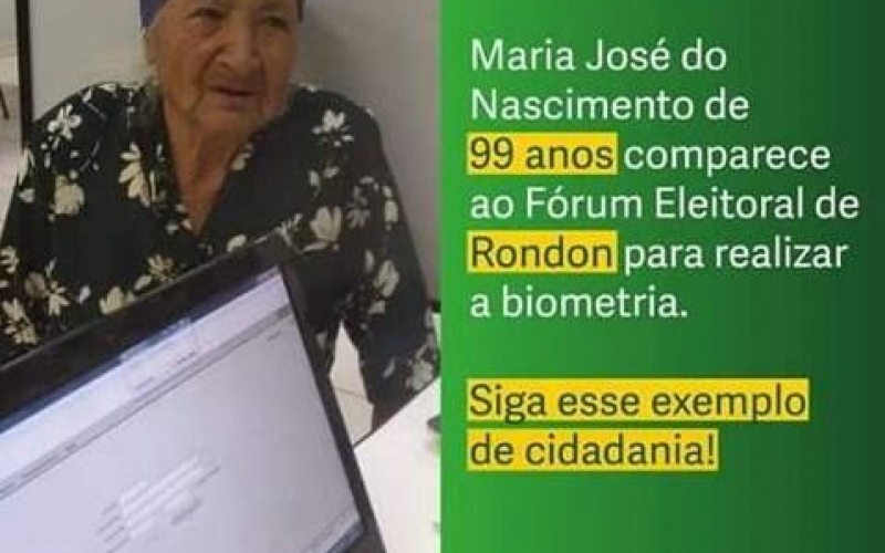 Faça como a Dona Maria José do Nascimento!