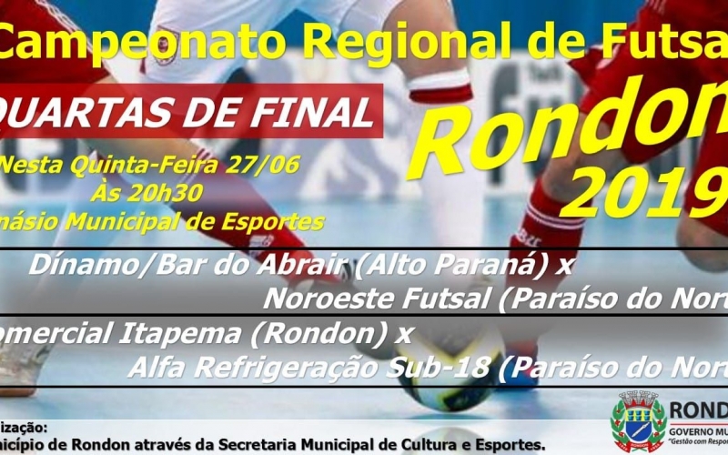2ª Rodada das Quartas de Final do Campeonato Regional de Futsal