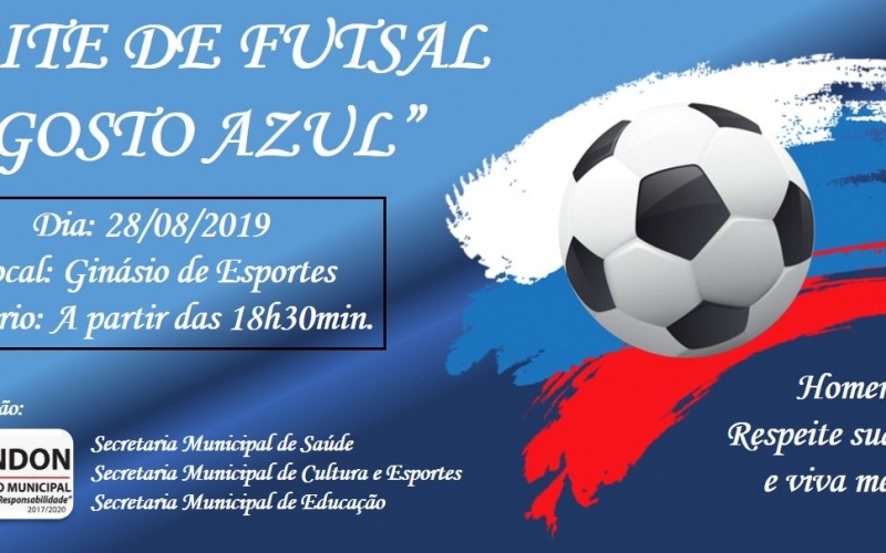 Noite de Futsal Agosto Azul