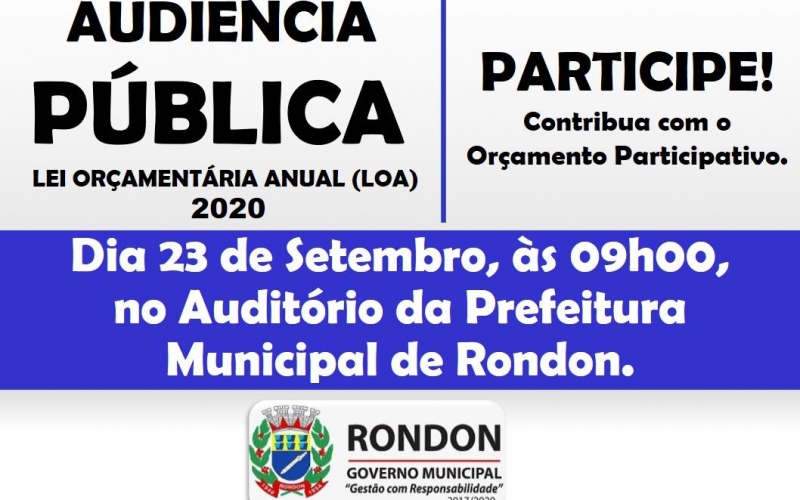 Audiência Pública Lei Orçamentária Anual (Loa)