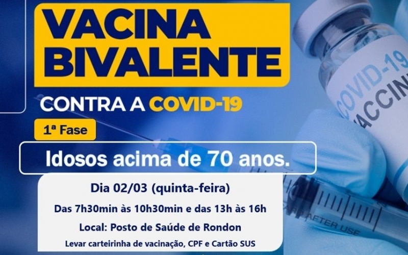 Campanha Nacional de Vacinação contra Covid-19 - 2023 – VACINA BIVALENTE