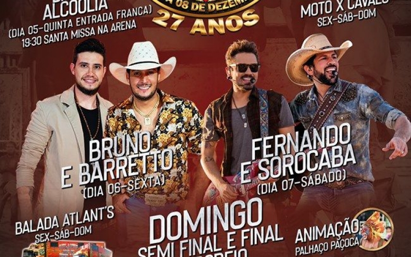 27ª Festa Do Peão De Rondon 2019 - Você Não Vai Querer Ficar Fora Dessa!