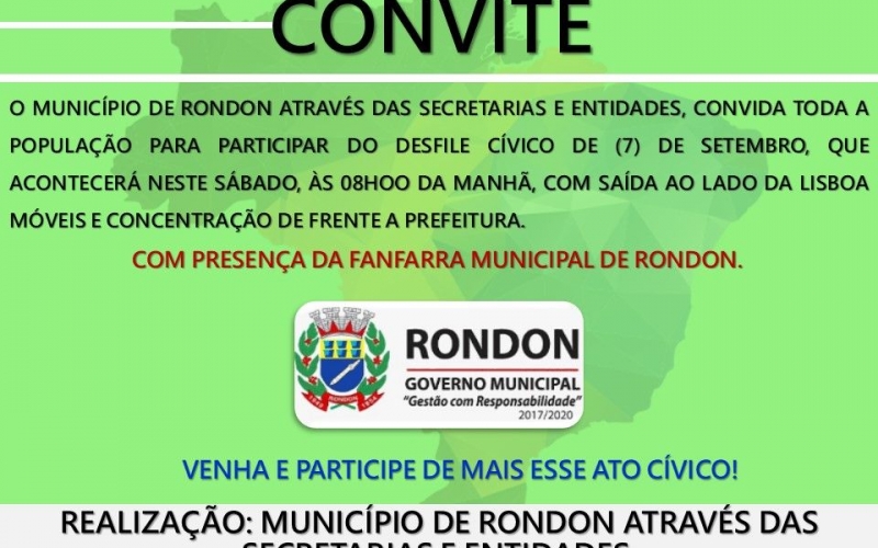 Convite Desfile Cívico!