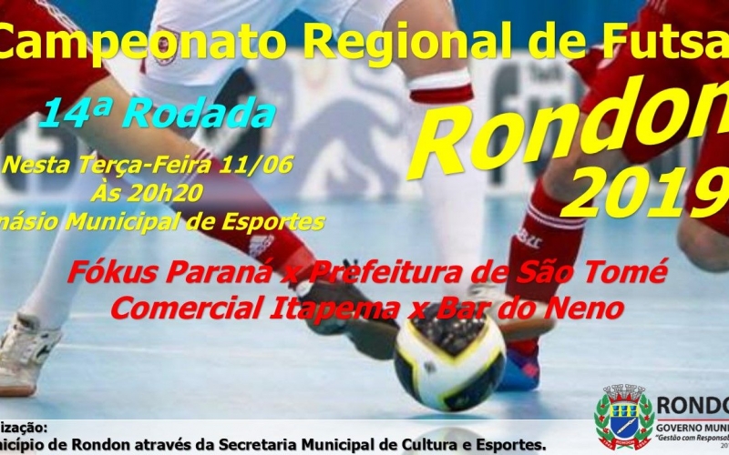 14ª Rodada do Campeonato Regional de Futsal