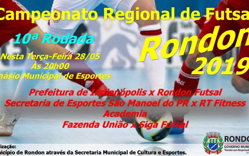 10ª Rodada do Campeonato Regional de Futsal