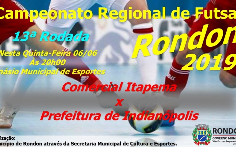 13ª Rodada do Campeonato Regional de Futsal