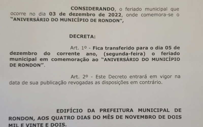 DECRETO MUNICIPAL Nº 5979/2022