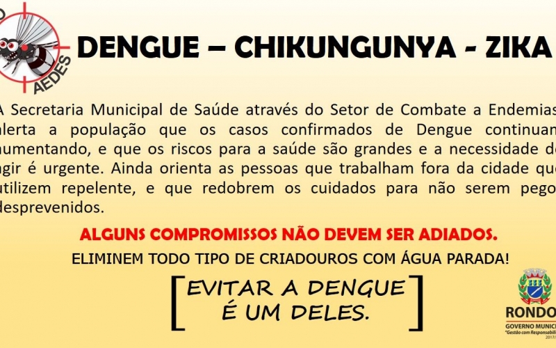Saúde Alerta Para Aumento de Casos de Dengue!