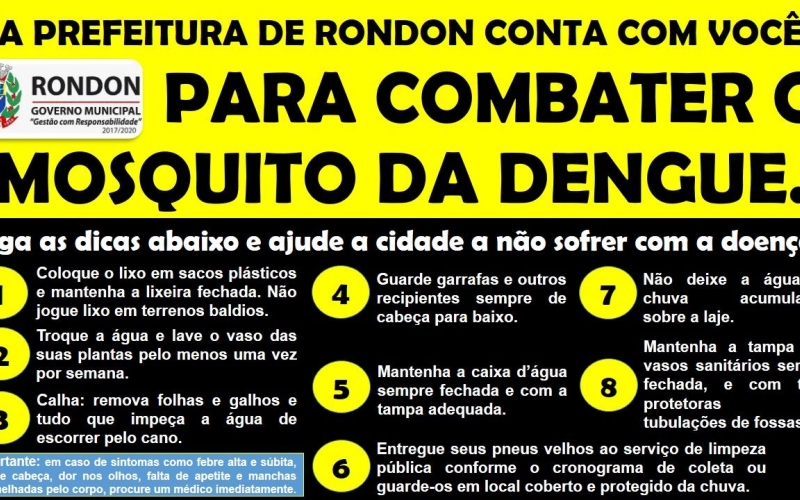 Se liga nas dicas para combater a dengue