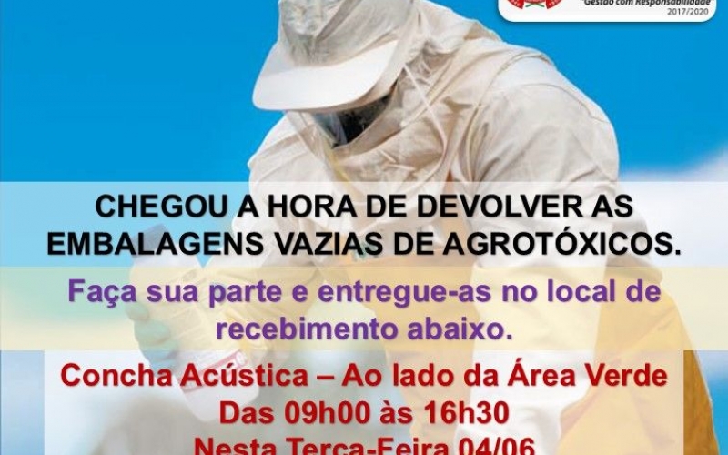 Recolhimento de Embalagens de Agrotóxicos 