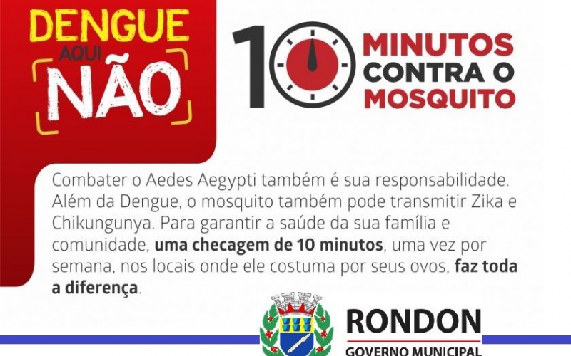 10 minutos contra o mosquito Aedes aegypti