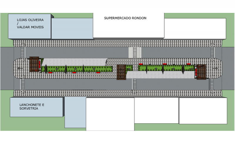 Projeto de Revitalização do Calçadão Municipal 