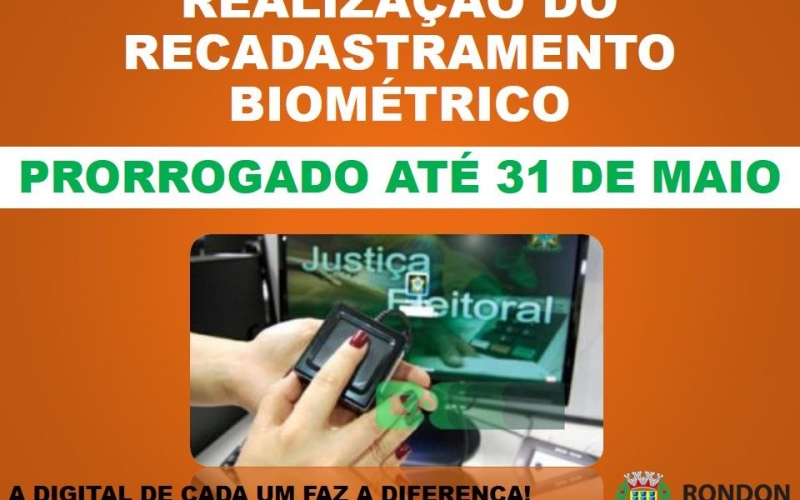 Recadastramento Biométrico Prorrogado!